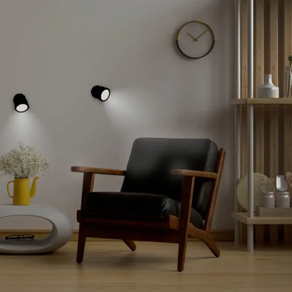 APLIQUE SIN CABLES BATERIA RECARGABLE NEGRO ROLL 8