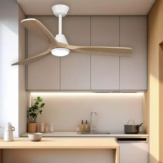 VENTILADOR DE TECHO LED 18W REGULABLE 3 ASPAS MOTOR DC JARETH