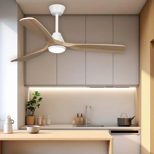 VENTILADOR DE TECHO LED 18W REGULABLE 3 ASPAS MOTOR DC JARETH