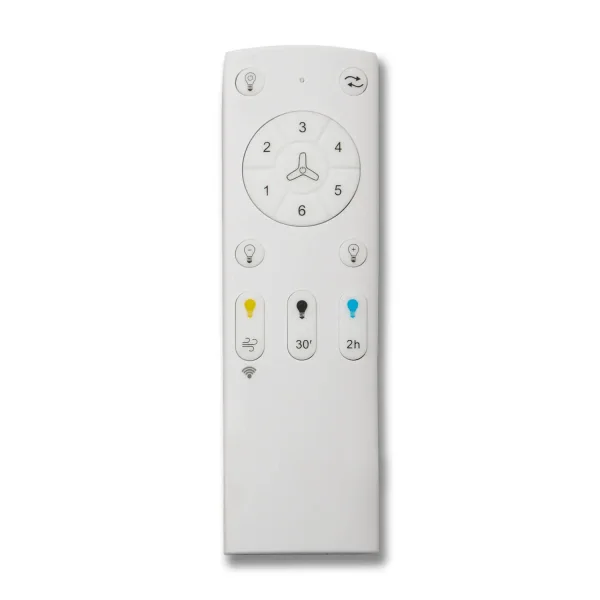 VENTILADOR DE TECHO LED 24W REGULABLE 8 ASPAS MOTOR DC SOLEI