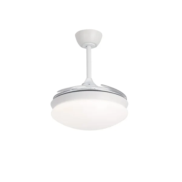 VENTILADOR DE TECHO LED 24W REGULABLE 4 ASPAS PLEGABLES MOTOR DC MONTREAL