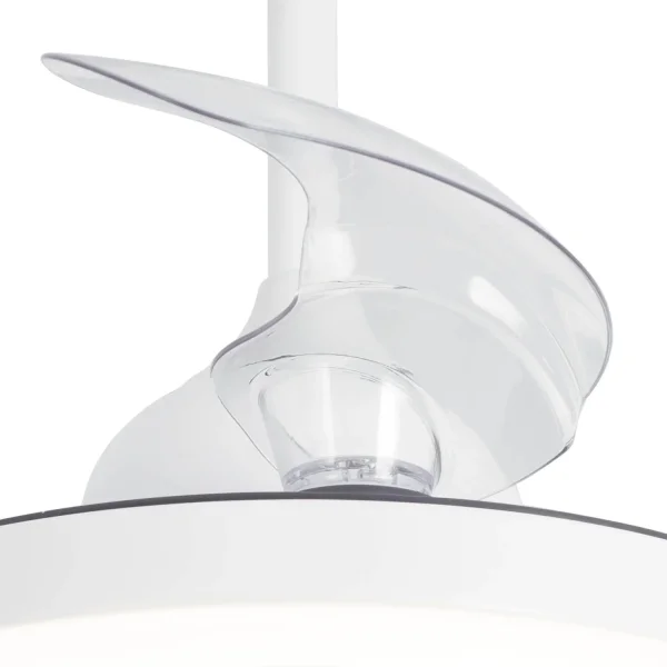 VENTILADOR DE TECHO LED 24W REGULABLE 4 ASPAS PLEGABLES MOTOR DC TRIANA