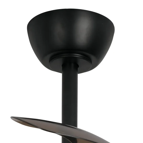 VENTILADOR DE TECHO LED 24W REGULABLE NEGRO 4 ASPAS PLEGABLES GERALDTON