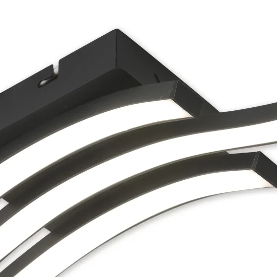 PLAFÓN DE TECHO LED 20 W 4000K NEGRO EVANDER 2