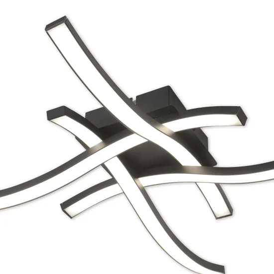 PLAFÓN LED 22 W 4000K NEGRO EVANDER 2