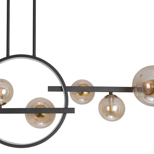 LÁMPARA DE TECHO 8 LUCES HIERRO NEGRO NICOLETTA