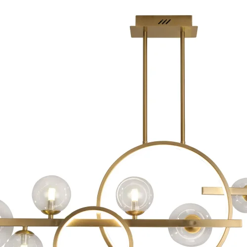 LÁMPARA DE TECHO 8 LUCES HIERRO ORO NICOLETTA