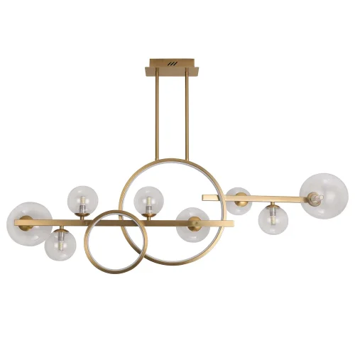 LÁMPARA DE TECHO 8 LUCES HIERRO ORO NICOLETTA