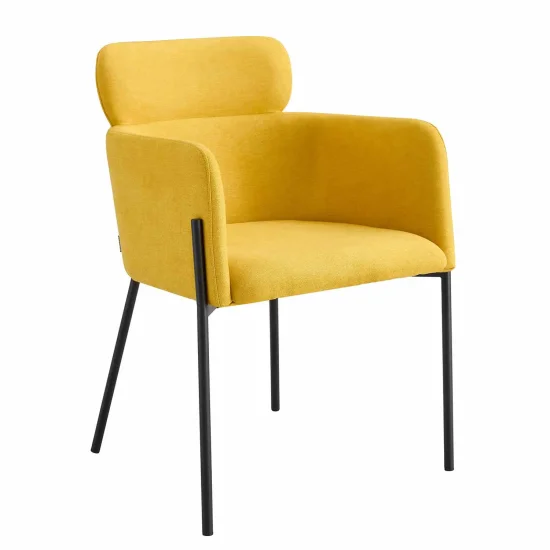 SILLÓN TAPIZADO MOSTAZA COSMO