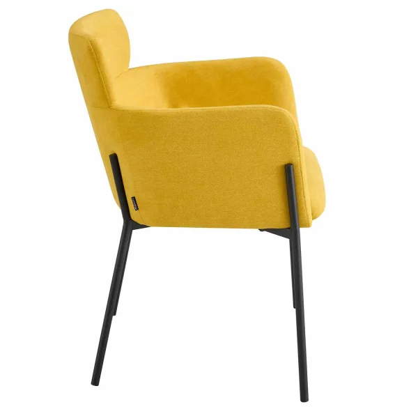 SILLÓN TAPIZADO MOSTAZA COSMO