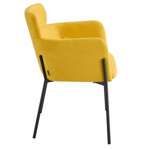 SILLÓN TAPIZADO MOSTAZA COSMO