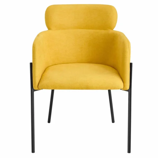 SILLÓN TAPIZADO MOSTAZA COSMO 2