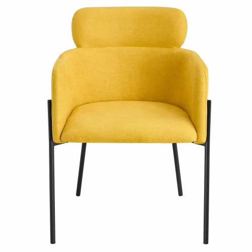 SILLÓN TAPIZADO MOSTAZA COSMO