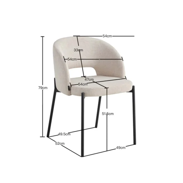 SILLA TAPIZADA ARENA CLOTILDE SILLA TAPIZADA ARENA CLOTILDE