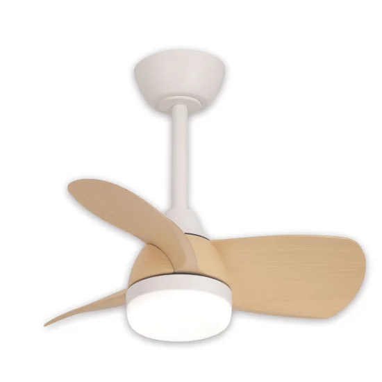 VENTILADOR DE TECHO LED 17W REGULABLE MOTOR DC MADERA CLARO SIERRA