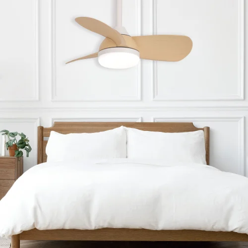 VENTILADOR DE TECHO LED 17W REGULABLE MOTOR DC MADERA CLARO SIERRA VENTILADOR DE TECHO LED 17W REGULABLE MOTOR DC MADERA CLARO SIERRA