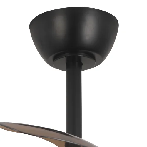 VENTILADOR DE TECHO CON LUZ LED 24W REGULABLE MOTOR DC NEGRO CASCADE