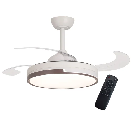 VENTILADOR DE TECHO LED 38W REGULABLE 4 ASPAS PLEGABLES SKYLER