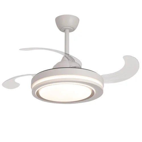 VENTILADOR DE TECHO LED 38W REGULABLE 4 ASPAS PLEGABLES HANOI