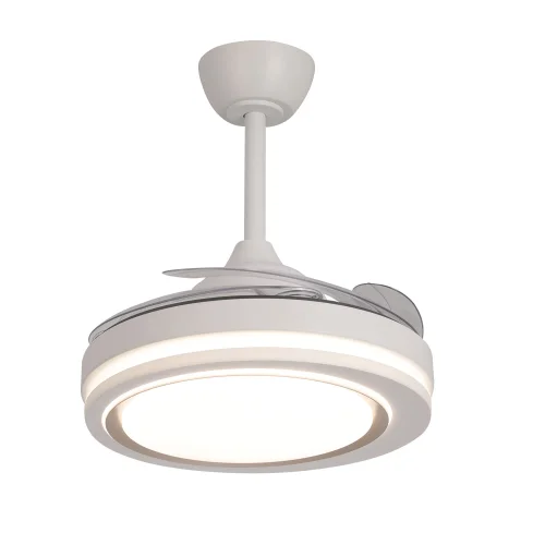 VENTILADOR DE TECHO LED 38W REGULABLE 4 ASPAS PLEGABLES HANOI