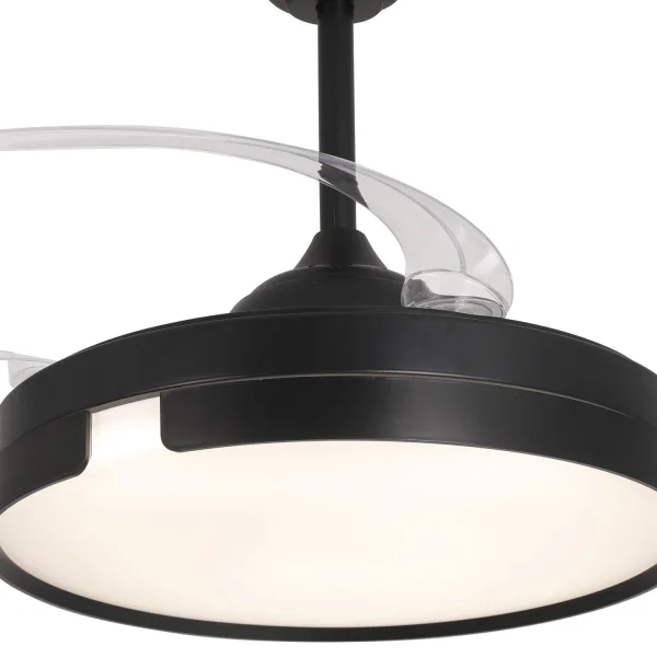 VENTILADOR DE TECHO LED 48W REGULABLE 4 ASPAS PLEGABLES NASHVILLE