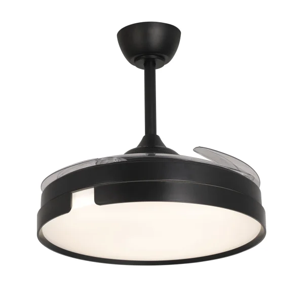 VENTILADOR DE TECHO LED 48W REGULABLE 4 ASPAS PLEGABLES NASHVILLE