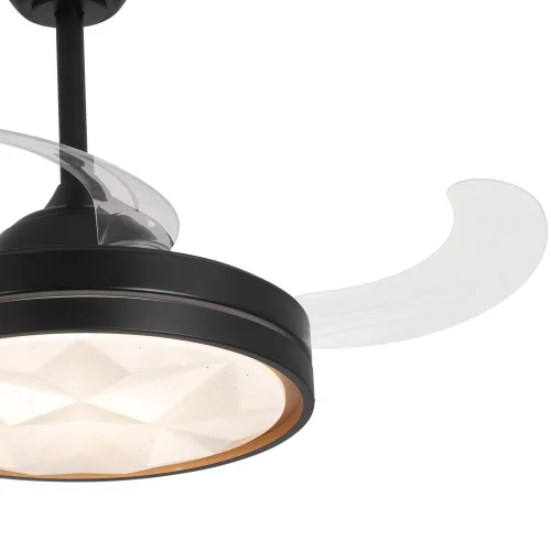 VENTILADOR DE TECHO LED 38W REGULABLE 4 ASPAS PLEGABLES WELLINGTON