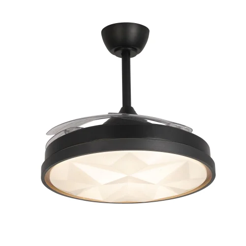 VENTILADOR DE TECHO LED 48W REGULABLE 4 ASPAS PLEGABLES WELLINGTON