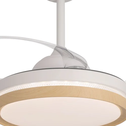 VENTILADOR DE TECHO LED 38W REGULABLE 4 ASPAS PLEGABLES TUCSON