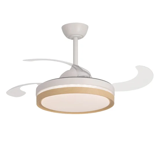 VENTILADOR DE TECHO LED 38W REGULABLE 4 ASPAS PLEGABLES TUCSON