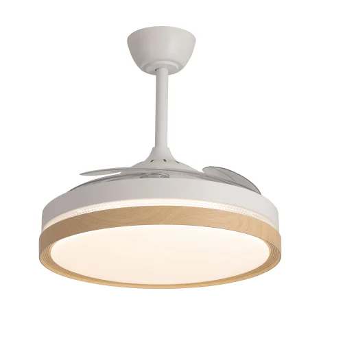 VENTILADOR DE TECHO LED 48W REGULABLE 4 ASPAS PLEGABLES TUCSON