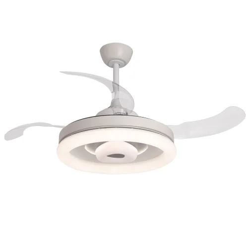 VENTILADOR DE TECHO LED 45W REGULABLE 4 ASPAS RETRÁCTILES OMAHA