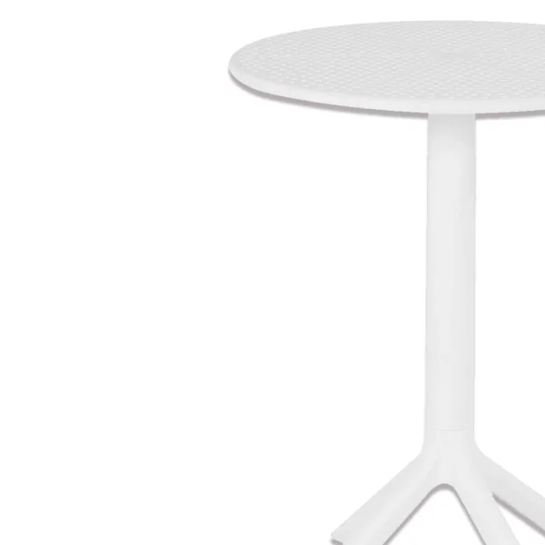 MESA DE JARDIN POLIPROPILENO BLANCO Ø60 CM KORA