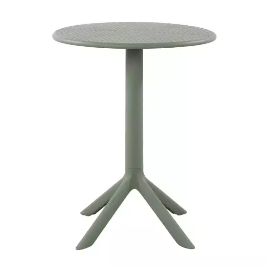MESA DE JARDIN POLIPROPILENO VERDE KALE Ø60 CM KORA