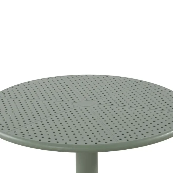 MESA DE JARDIN POLIPROPILENO VERDE KALE Ø60 CM KORA MESA DE JARDIN POLIPROPILENO VERDE KALE Ø60 CM KORA