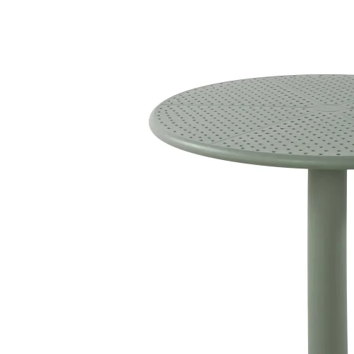 MESA DE JARDIN POLIPROPILENO VERDE KALE Ø60 CM KORA MESA DE JARDIN POLIPROPILENO VERDE KALE Ø60 CM KORA