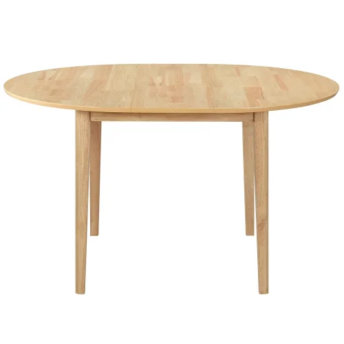 MESA DE COMEDOR REDONDA EXTENSIBLE Ø106 CM MADERA LEKA