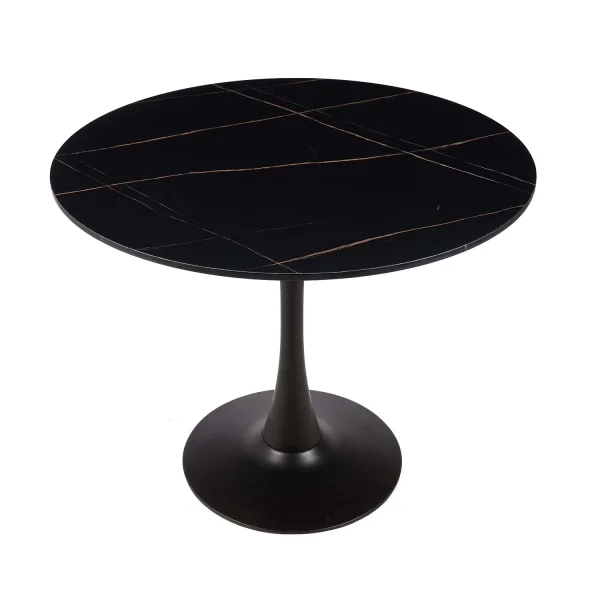 MESA DE COMEDOR REDONDA MÁRMOL NEGRO Ø90 CM SAN ANTONI