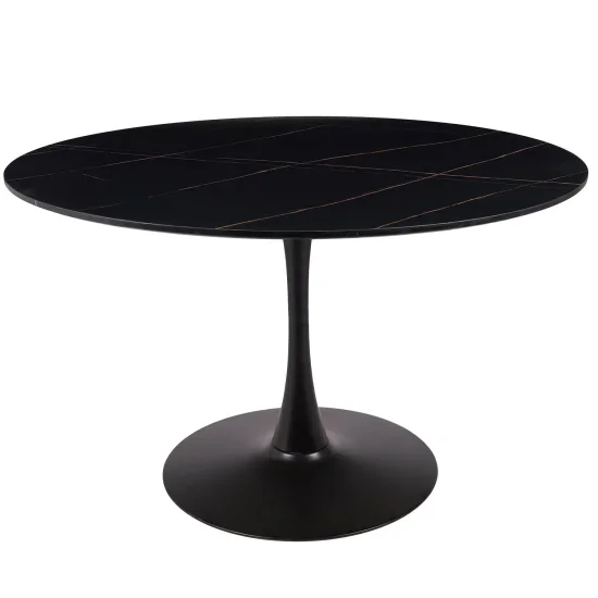 MESA DE COMEDOR REDONDA MÁRMOL NEGRO Ø120 CM SAN ANTONI