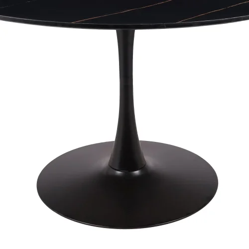 MESA DE COMEDOR REDONDA MÁRMOL NEGRO Ø120 CM SAN ANTONI