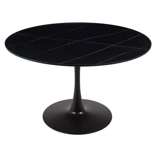 MESA DE COMEDOR REDONDA MÁRMOL NEGRO Ø120 CM SAN ANTONI