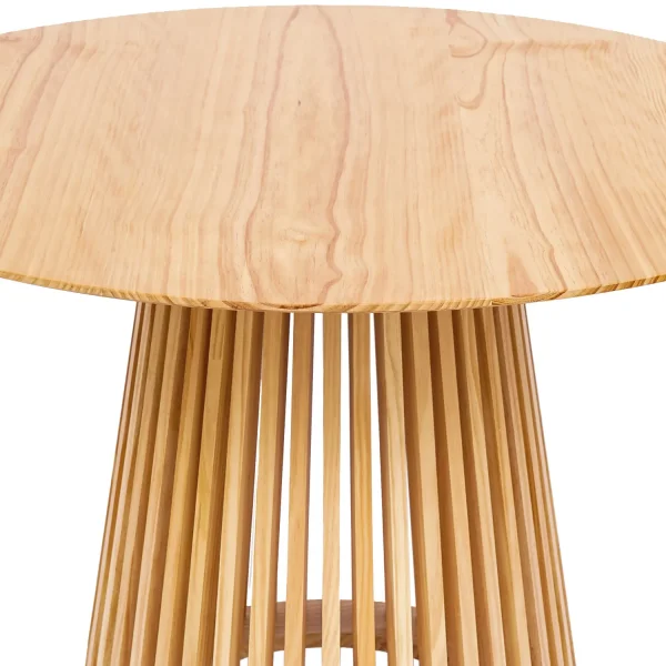 MESA DE COMEDOR REDONDA EN MADERA NATURAL Ø120 CM NEREA