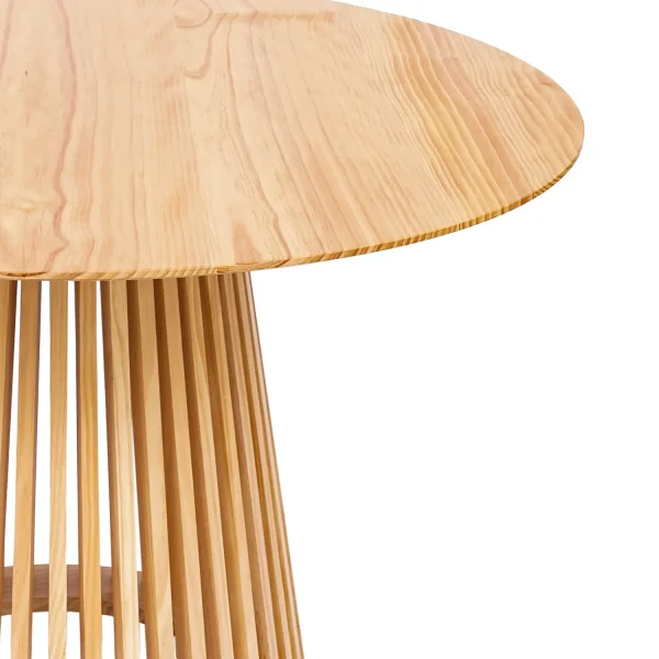 MESA DE COMEDOR REDONDA EN MADERA NATURAL Ø120 CM NEREA