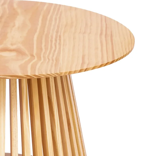 MESA DE CENTRO REDONDA EN MADERA NATURAL Ø70 CM NEREA MESA DE CENTRO REDONDA EN MADERA NATURAL Ø70 CM NEREA