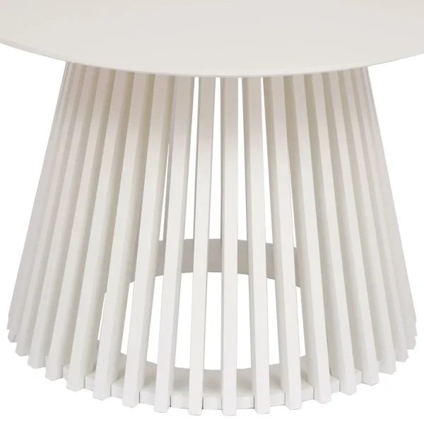 MESA DE CENTRO REDONDA EN MADERA BLANCA Ø70 CM NEREA MESA DE CENTRO REDONDA EN MADERA BLANCA Ø70 CM NEREA