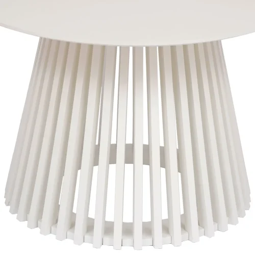 MESA DE CENTRO REDONDA EN MADERA BLANCA Ø70 CM NEREA MESA DE CENTRO REDONDA EN MADERA BLANCA Ø70 CM NEREA