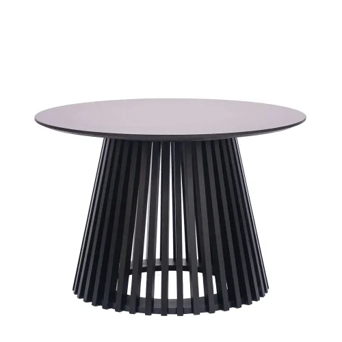 MESA DE CENTRO REDONDA EN MADERA NEGRA Ø70 CM NEREA MESA DE CENTRO REDONDA EN MADERA NEGRA Ø70 CM NEREA