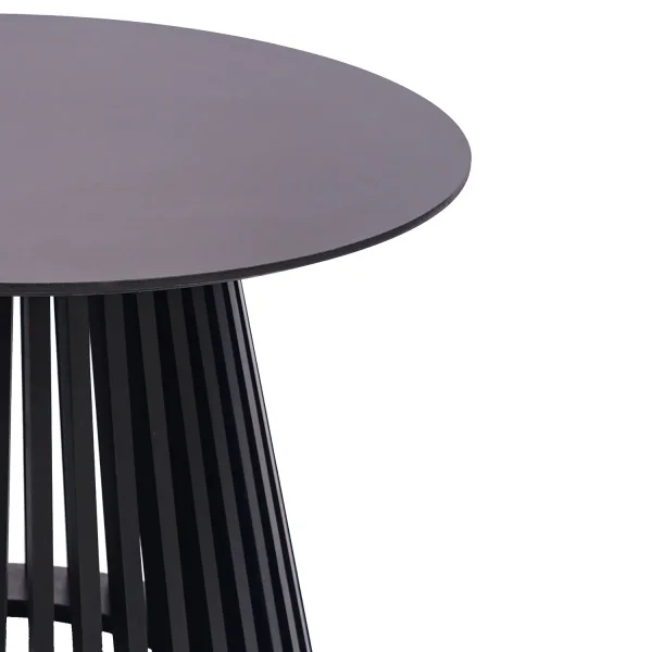 MESA DE CENTRO REDONDA EN MADERA NEGRA Ø70 CM NEREA MESA DE CENTRO REDONDA EN MADERA NEGRA Ø70 CM NEREA