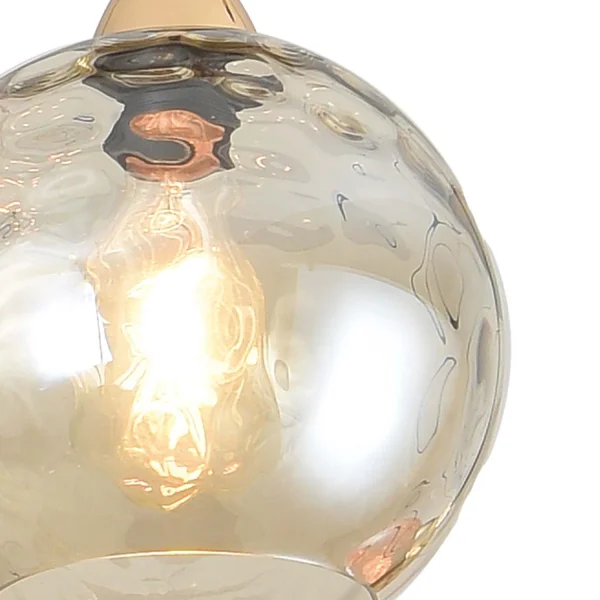 LÁMPARA DE TECHO 1 LUZ TULIPA ÁMBAR NERIUM