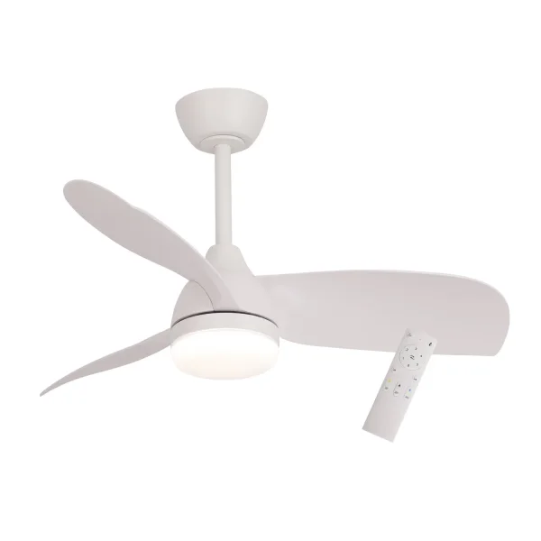 VENTILADOR DE TECHO CON LUZ MOTOR DC SIERRA BLANCO Ø 91,4 CM